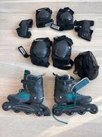 Skeelers K2 maat 36-37, volledig met beschermset, Sport en Fitness, Skeelers, Ophalen, Gebruikt, Inline skates 4 wielen, Dames