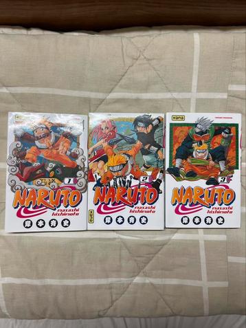 Lot Naruto tomes 1 à 3 – Édition française – Très bon état beschikbaar voor biedingen