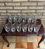 12 bierglazen met roofvogelprint, Ophalen of Verzenden, Nieuw, Overige typen