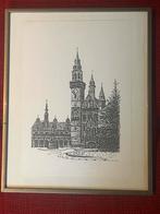 Kader kunst ets Aalst Grote Markt - genummerd gesigneerd, Ophalen of Verzenden