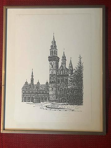 Kader kunst ets Aalst Grote Markt - genummerd gesigneerd beschikbaar voor biedingen