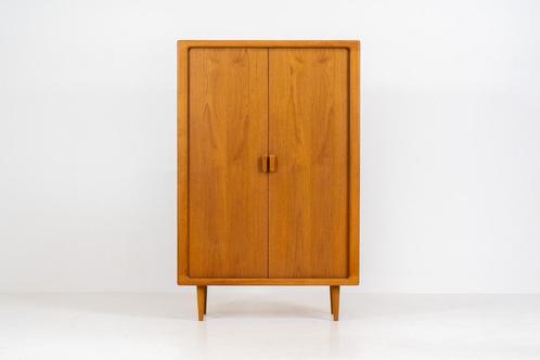 Vintage highboard met jaloeziedeuren door CFC Silkeborg, Huis en Inrichting, Kasten | Roldeurkasten en Archiefkasten, Zo goed als nieuw