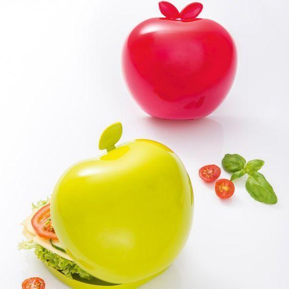 Koziol appel roze broodtrommel, Huis en Inrichting, Keuken | Tupperware, Zo goed als nieuw, Bus of Trommel, Ophalen of Verzenden