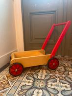 Houten loopwagen rood, Kinderen en Baby's, Speelgoed | Houten speelgoed, Zo goed als nieuw, Ophalen, Duw- of Trekspeelgoed