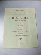 Histoire notes 3eme moyenne 1949, Antiek en Kunst, Antiek | Boeken en Manuscripten, Ophalen of Verzenden