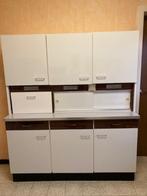 Vintage buffetkeukenkast uit de jaren 70, Huis en Inrichting, Ophalen, Overige materialen, Gebruikt, 100 tot 150 cm