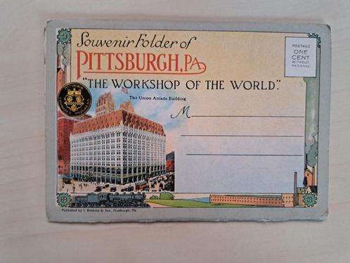 Pittsburgh Pennsylvania „The Workshop of the World” popkaart, Verzamelen, Postkaarten | België, Ophalen of Verzenden