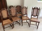 chaises cannéees, Maison & Meubles, Bois, Enlèvement, Cinq, Six Chaises ou plus, Utilisé