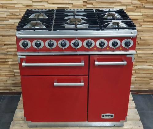 🔥Luxe Fornuis Falcon Deluxe 90cm rood 3 ovens NIEUW!, Elektronische apparatuur, Fornuizen, Zo goed als nieuw, Vrijstaand, Gas