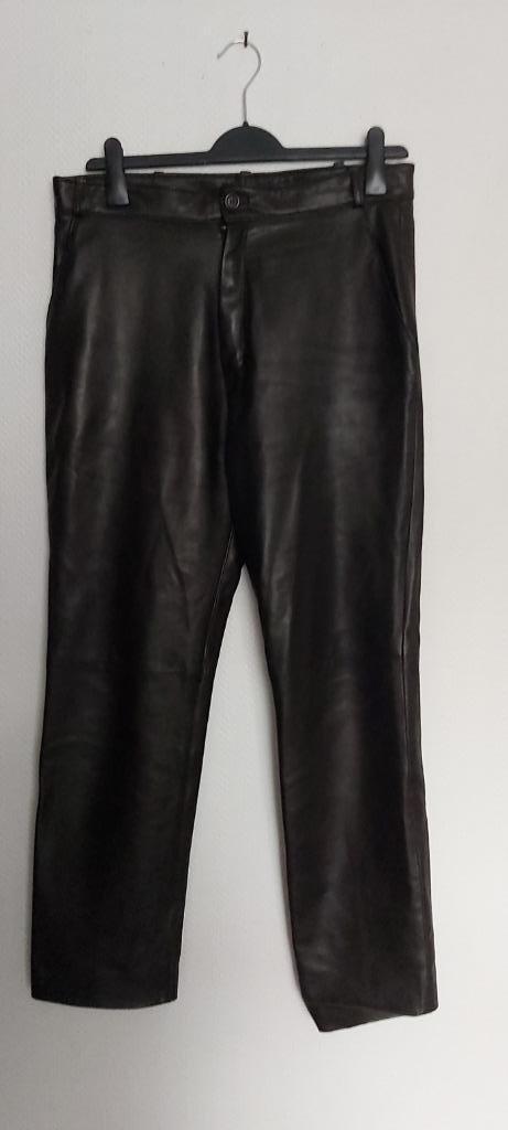 BROEK VAN KOEIENHUID, Kleding | Dames, Broeken en Pantalons, Nieuw, Maat 46/48 (XL) of groter, Zwart, Lang, Ophalen