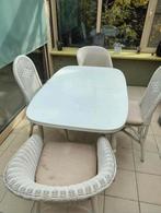 Table avec 5 chaises, Maison & Meubles, Enlèvement, Utilisé, Cinq personnes ou plus