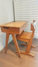 Schoolbank met stoel, Antiek en Kunst, Ophalen