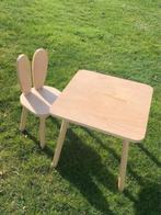 Petite rable et chaise style lapin pour enfant, Kinderen en Baby's, Kinderkamer | Tafels en Stoelen, Ophalen, Gebruikt