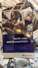 Recht voor welzijnswerkers, Boeken, Ophalen of Verzenden, Gelezen, Hogeschool