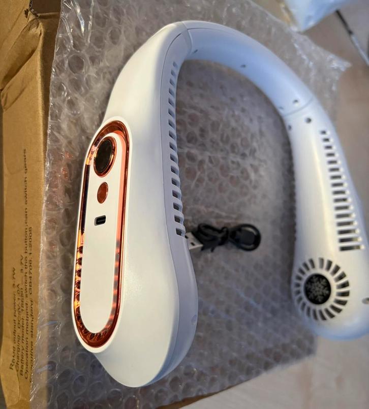 Ventilateur portatif pour le cou 5 vitesses 3000 mAh NEUF, Elektronische apparatuur, Ventilatoren, Nieuw, Ophalen of Verzenden