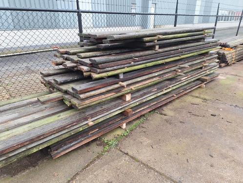Azobe hardhouten  gebruikte  planken  4x14,5cm, Tuin en Terras, Palen, Balken en Planken, Gebruikt, Palen, Hardhout, Ophalen of Verzenden