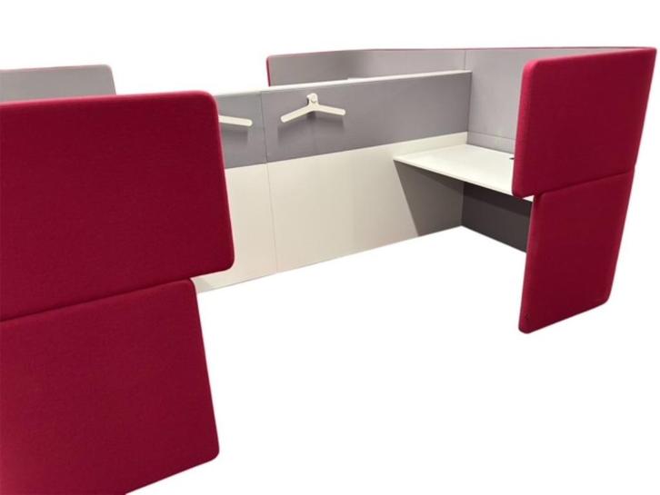 4 akoestische werkplekken – Bene Dockland (roze), Zakelijke goederen, Kantoor en Winkelinrichting | Beveiliging