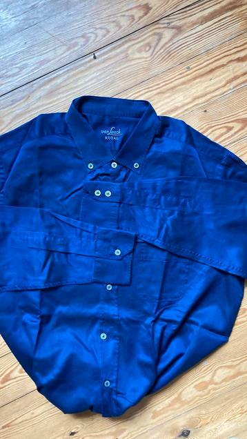 Van Laack Royal donkerblauw hemd XL