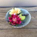 Mooie keramieken schaal met decoratie, Ophalen of Verzenden, Zo goed als nieuw