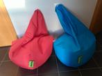 Pouf poire enfant marque Lounge, Zo goed als nieuw, Blauw, Zitzak