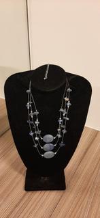 Halsketting, Handtassen en Accessoires, Kettingen, Overige materialen, Verstelbaar, Blauw, Nieuw