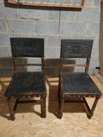 Antieke stoelen 6 stukken, Huis en Inrichting, Ophalen, Gebruikt, Bruin, Vijf, Zes of meer stoelen