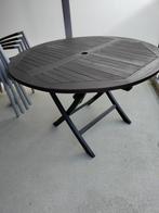 Tuintafel, Tuin en Terras, Tuintafels, Ophalen, Gebruikt, Rond, Teakhout