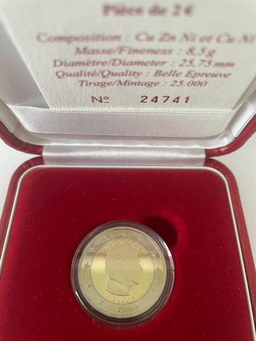 Monaco 2€ uit 2010 Albert II, Postzegels en Munten, Munten | Europa | Euromunten, Setje, 2 euro, Monaco, Ophalen