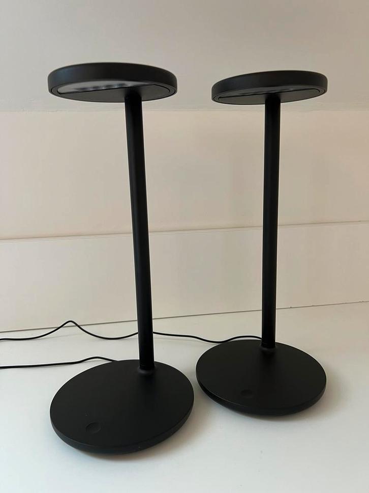 2x FLOS Oblique tafellamp, design Vincent Van Duysen, zwart, Huis en Inrichting, Lampen | Tafellampen, Zo goed als nieuw, Ophalen