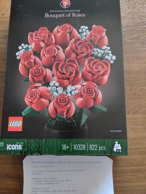 LEGO Icons Rozenboeket - Botanical Collection - 10328 -nieuw, Kinderen en Baby's, Speelgoed | Duplo en Lego, Nieuw, Lego, Complete set