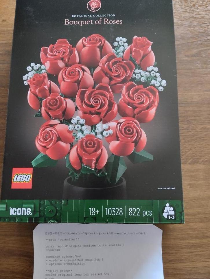 LEGO Icons Rozenboeket - Botanical Collection - 10328 -nieuw, Kinderen en Baby's, Speelgoed | Duplo en Lego, Nieuw, Lego, Complete set