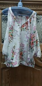 chemisier court à manches larges taille 42 fleurs, Enlèvement ou Envoi, Comme neuf, Taille 42/44 (L)