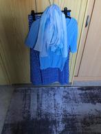 Xandres rok + bijpassende pul en sjaal, Taille 38/40 (M), Bleu, Sous le genou, Envoi