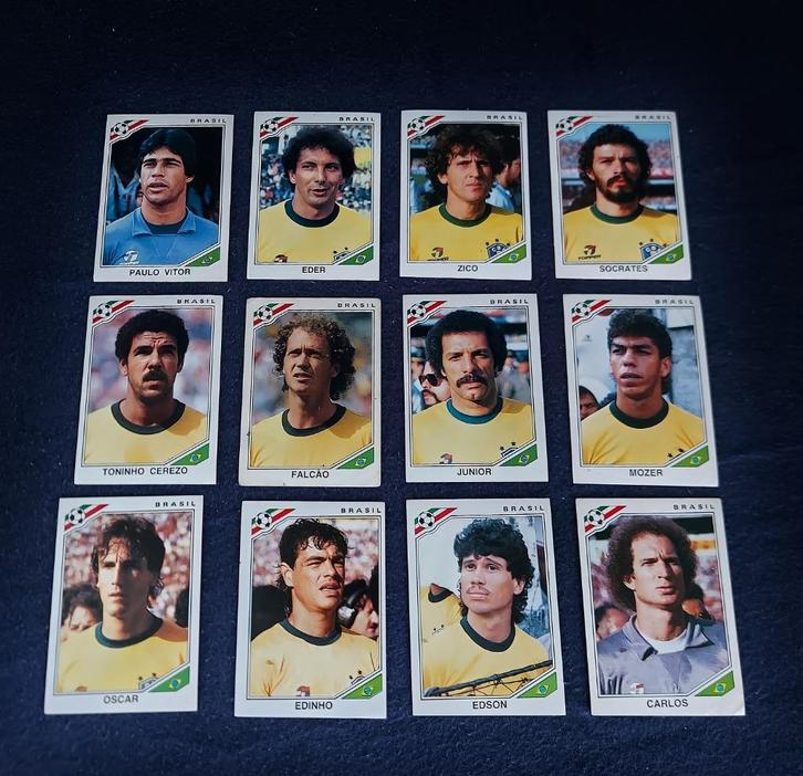 12 versch. Panini stickers voetbal ' WK Mexico 86 '  -nieuw-, Hobby en Vrije tijd, Stickers en Plaatjes, Zo goed als nieuw, Meerdere stickers
