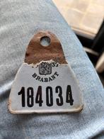 Ancienne plaque de vélo émaillée (immatriculation) 1937, Ophalen