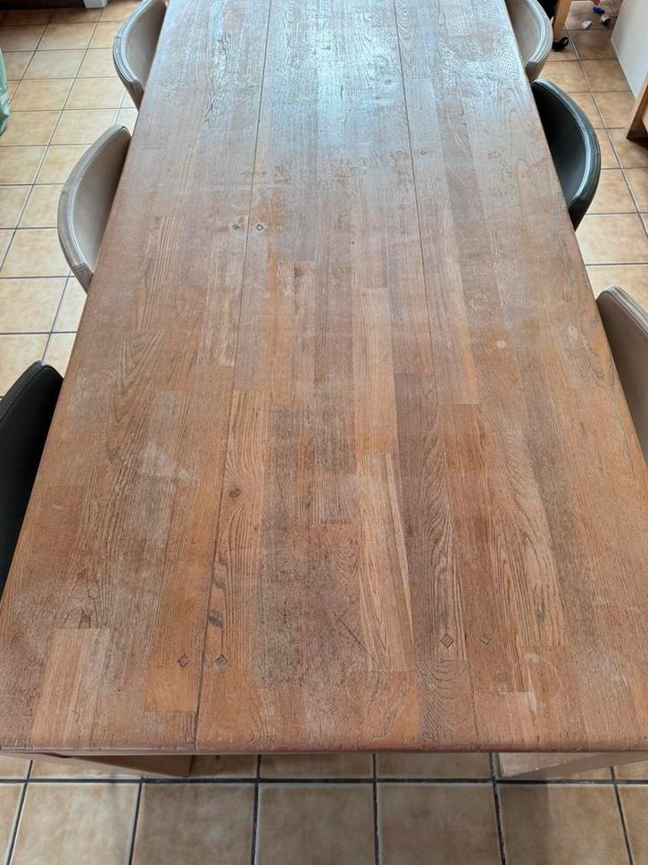 Volledige woonkamerset - echt hout, Huis en Inrichting, Kasten | Buffetkasten, Gebruikt, Eikenhout, Ophalen