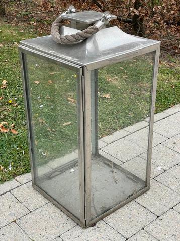 Lanterne de jardin - photophore acier inox beschikbaar voor biedingen