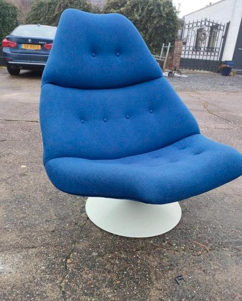 Artifort fauteuil (2x) Geoffrey Harcourt F510/F511, Huis en Inrichting, Fauteuils, Gebruikt, Stof, Ophalen