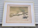 lithographie epreuve d artiste signe bernard charoy, Antiek en Kunst, Ophalen of Verzenden