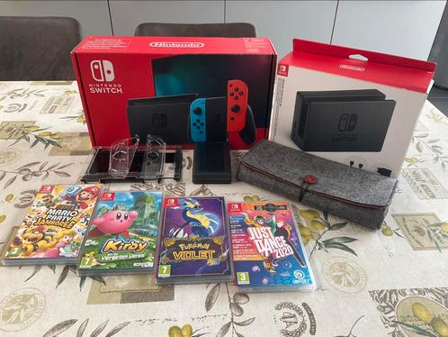 Nintendo Switch Bundel, Games en Spelcomputers, Spelcomputers | Nintendo Switch, Zo goed als nieuw, Switch 2019 Upgrade, Met games