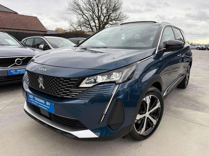 Peugeot 5008 1.2i GT AUTOMAAT 7 ZIT OPENDAK FOCAL ZWART LEDE, Auto's, Peugeot, Bedrijf, Te koop, ABS, Achteruitrijcamera, Adaptive Cruise Control