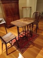 Table ancienne avec 2 chaises, Antiquités & Art, Enlèvement