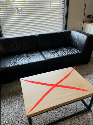 Lederen zetel (gratis af te halen) beschikbaar voor biedingen
