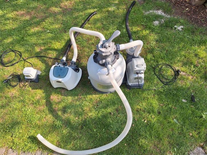 Intex zwembadsysteem, Tuin en Terras, Zwembad-toebehoren, Gebruikt, Zwembadpomp, Ophalen