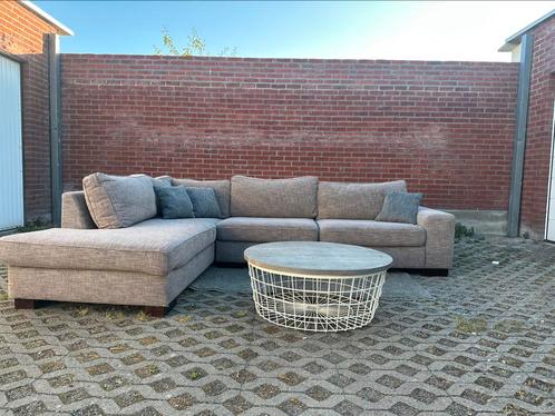 GOOSSENS | GRIJZE HOEKZETEL |  FREE DELIVERY | ‼️, Huis en Inrichting, Zetels | Zetels, Zo goed als nieuw, Vierpersoons of meer