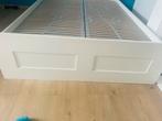Wit Ikea bed te koop., Huis en Inrichting, Slaapkamer | Bedden, Ophalen, Gebruikt, Wit, Twijfelaar