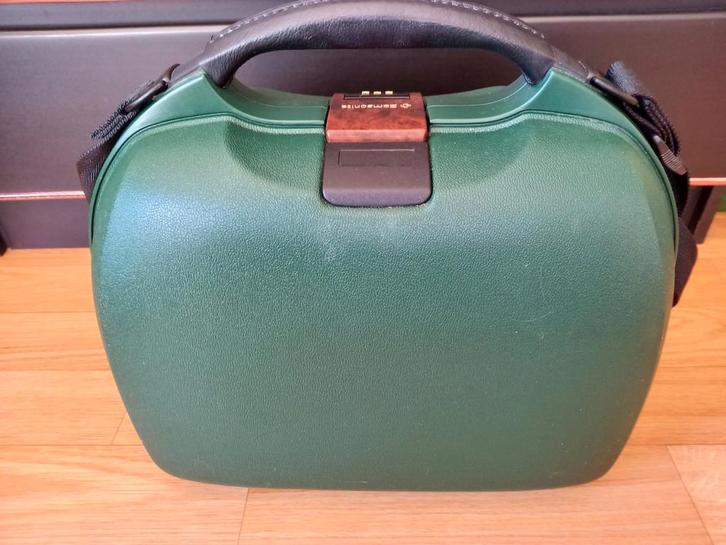 DIT.IS.DE.BEAUTYCASE > SAMSONITE, Handtassen en Accessoires, Beautycases, Zo goed als nieuw, Hardcase, Groen, Met slot, Met spiegeltje(s)