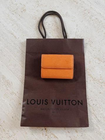 Kleine portefeuille Louis Vuitton oranje