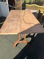 Table industrielle avec plateau en bois indien, Enlèvement