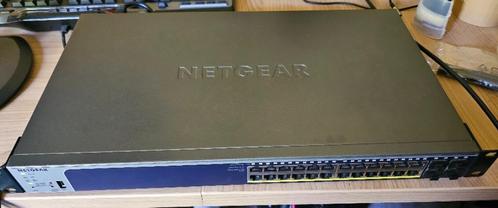 À vendre – Switch Netgear GS728TPv2 – 24 ports PoE+ + 4 SFP, Computers en Software, Netwerk switches, Zo goed als nieuw, Ophalen